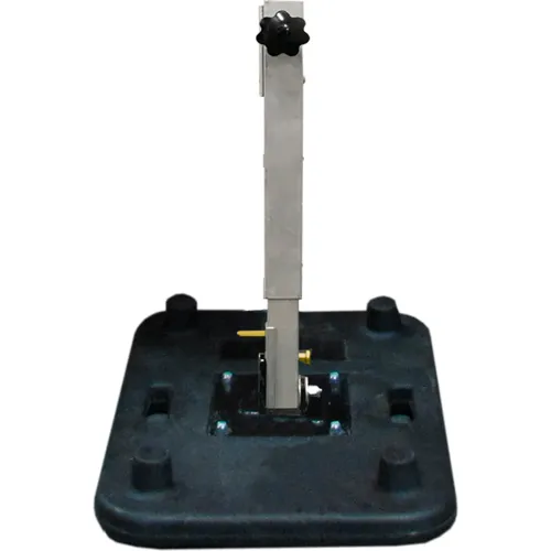 Plasticade Intrepid Rubber Base Sign Stand For Roll-Up Signs 36" &48", Aluminum Post