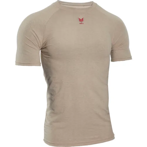 DRIFIRE® Fire Resistant Control 2.0 Short Sleeve T-Shirt, 2XL, Khaki, C52JKSR2XL