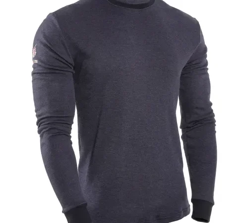 DRIFIRE® Flame Resistant Long Sleeve T-Shirt, XL, Navy, C541NNBLSXL