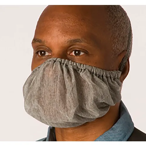 National Safety Apparel® Flame Resistant Beard Net, OSFM, Gray, H01NYBN - Image 2