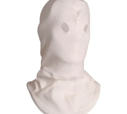 National Safety Apparel® High Heat Knit Hood with Small Eyeholes in Nomex, OSFM, White, H43NK
