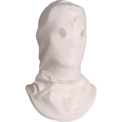 National Safety Apparel® High Heat Knit Hood with Small Eyeholes in Nomex, OSFM, White, H43NK