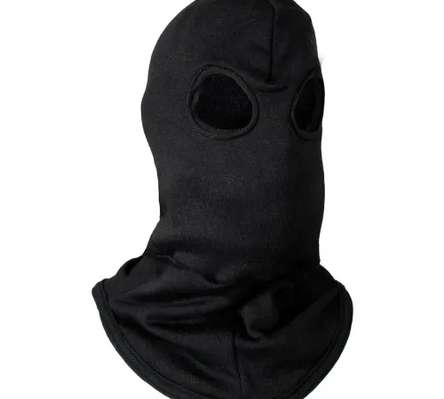CARBON ARMOUR Triple Layer Flame Resistant Balaclava OSFM, Black, H49CX