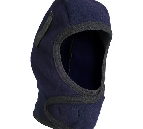 National Safety Apparel® Fleece Flame Resistant Hard Hat Liner, OSFM, Navy, H74FL10