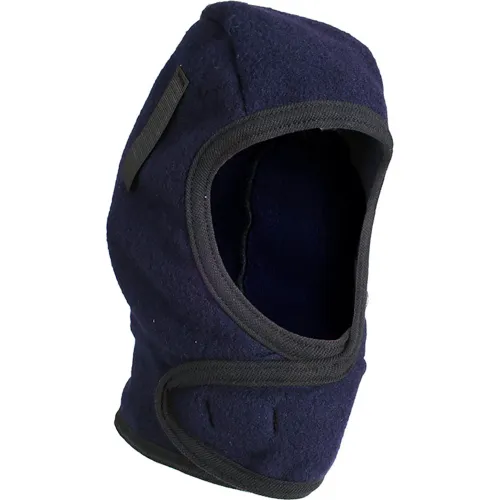 National Safety Apparel® Fleece Flame Resistant Hard Hat Liner, OSFM, Navy, H74FL10