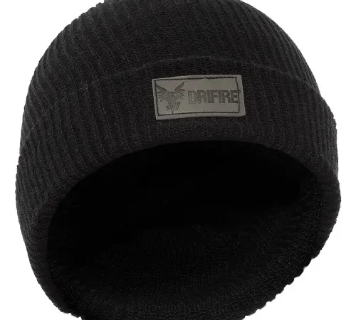 DRIFIRE® Flame Resistant Knit Winter Hat, 13 x 8-1/4", Black, HNC2BKLG