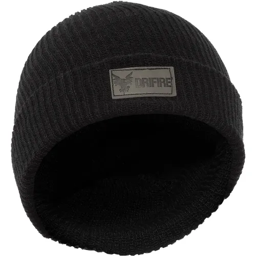 DRIFIRE® Flame Resistant Knit Winter Hat, 13 x 8-1/4", Black, HNC2BKLG