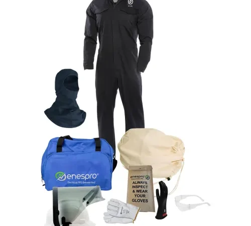 Enespro® ArcGuard® 12 cal UltraSoft Arc Flash Kit, Coverall & Balaclava, 2XL, Glove Sz 08