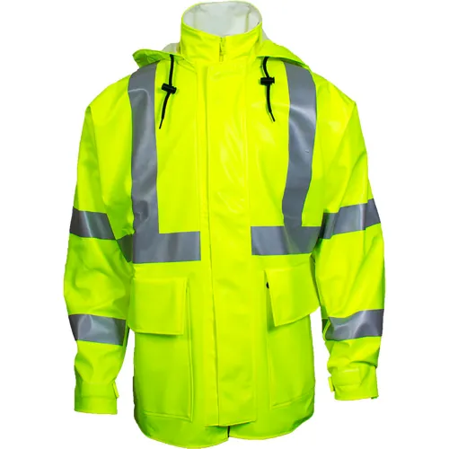 Arc H2O™ Flame Resistant Hi-Vis Rain Jacket, ANSI Class 3, Type R, Yellow, M
