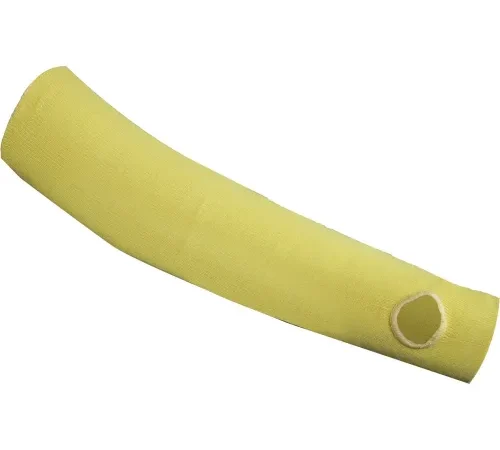 CutGuard 18" Kevlar Knit Sleeve with Thumbhole, Yellow, S00KN0318
