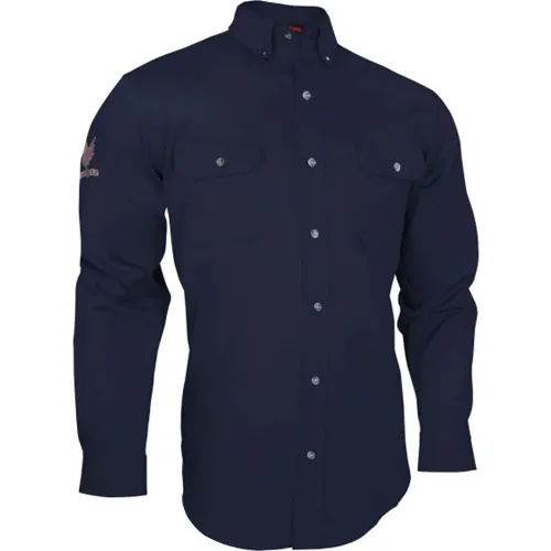 DRIFIRE® Men's FR Essentials Long Sleeve Work Shirt, M, Navy