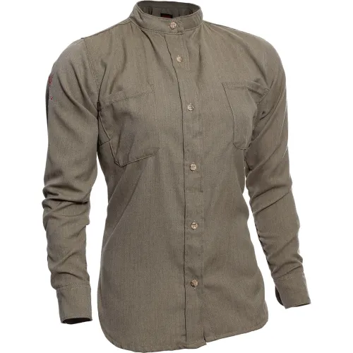 DRIFIRE® Women's Flame Resistant DH Air™ Work Shirt, 2XL Regular, Khaki
