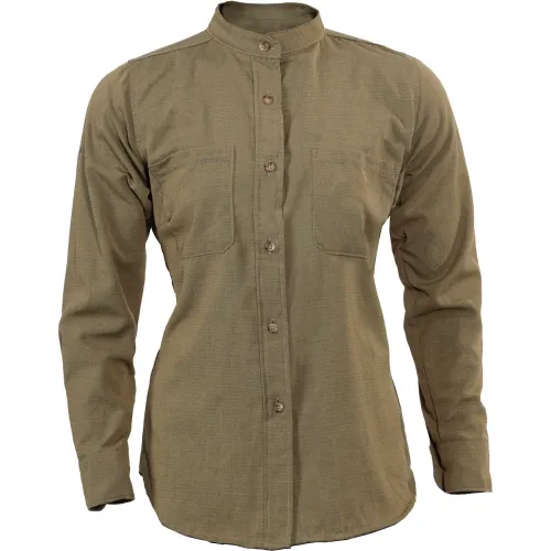 DRIFIRE® Women's Flame Resistant Helix Work Shirt, 3XL Tall, Dark Khaki