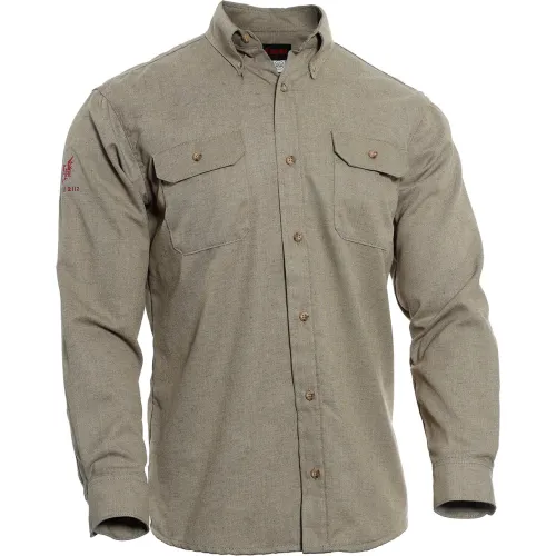DRIFIRE® Tecgen Select® Flame Resistant Work Shirt, 2XL-LN, Tan, TCG01120226
