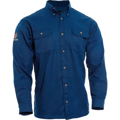 DRIFIRE® Tecgen Select® Flame Resistant Work Shirt, 2XL-LN, Royal Blue, TCG01130226