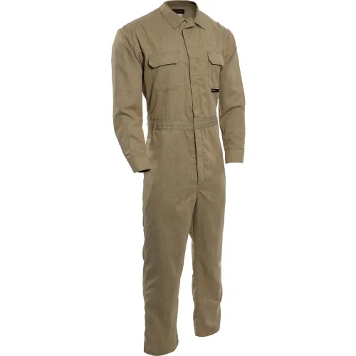 DRIFIRE® 8 cal Flame Resistant Tecgen® Coveralls, 4X-LN, Tan, TCG02120882
