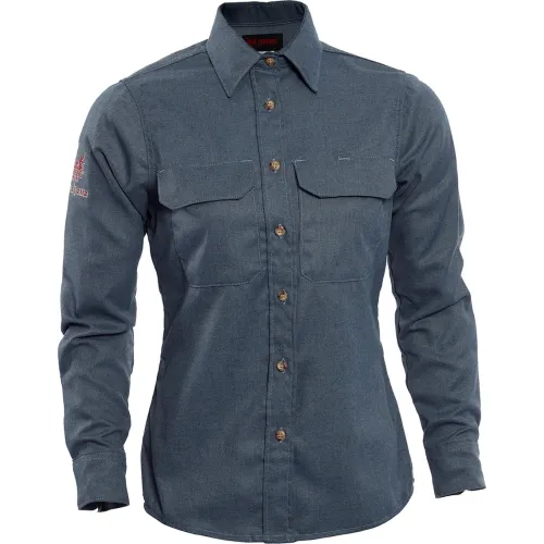 DRIFIRE® Tecgen Select®Women's Flame Resistant Work Shirt, S, Lt Blue, TCGSSWN00119SMRG00