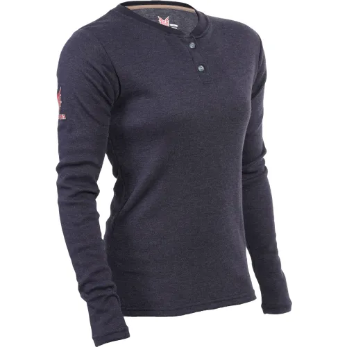 DRIFIRE® Women's Tecgen Flame Resistant Henley Shirt, S Regular, Navy