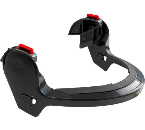 Traverse™ Safety Helmet Face Shield Bracket with Quick Connect Clips, One Size, Black