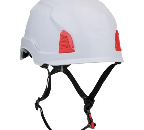 Traverse™ Cap Style Industrial Climbing Helmet, Non-Vented, HDPE Suspension, White
