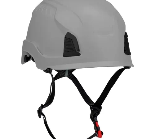 Traverse™ Cap Style Industrial Climbing Helmet, Non-Vented, HDPE Suspension, Gray