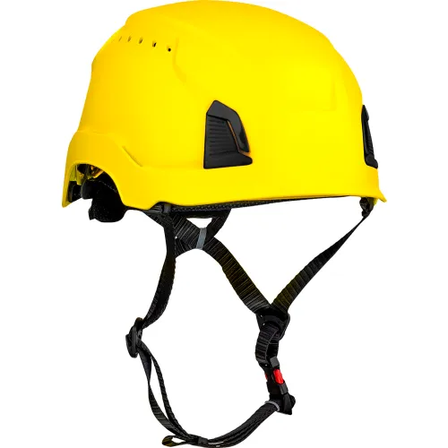 Traverse™ Cap Style Industrial Climbing Helmet, Vented, HDPE Suspension, Yellow