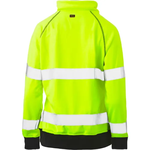 Bisley® Women's Contoured Pullover Sweatshirt, Class 3, 3XL, Hi-Vis Yellow - Image 2