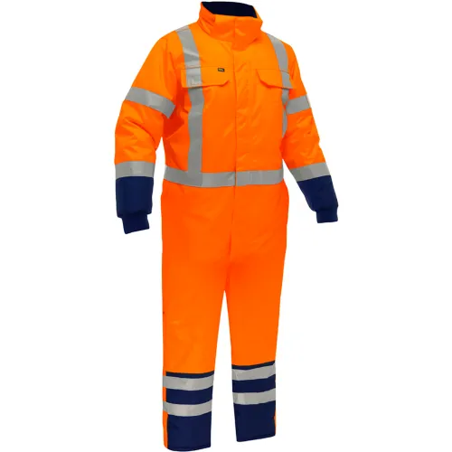 Bisley® Insulated Freezer Coverall, S, Hi-Vis Orange