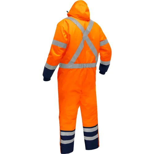 Bisley® Insulated Freezer Coverall, S, Hi-Vis Orange - Image 5