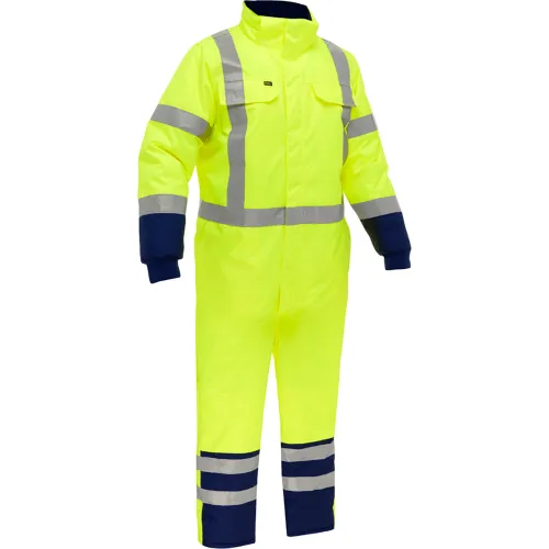 Bisley® Insulated Freezer Coverall, 4XL, Hi-Vis Yellow