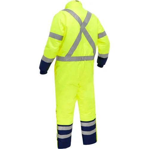 Bisley® Insulated Freezer Coverall, 4XL, Hi-Vis Yellow - Image 2