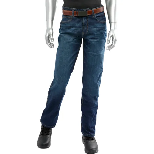 PIP® Men's AR/FR Dual Certified Stretch Jeans, 38" x 36", Blue