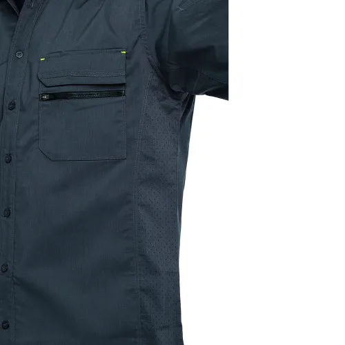 Bisley® Men's Long Sleeve Ripstop Work Shirt with X-Airflow™ Ventilation, 2XL, Gray - Image 3