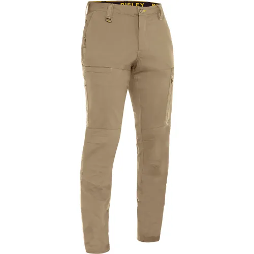 Bisley® Men's Stretch Ripstop Vented X-Airflow™ Work Pants, 46" x 32", Tan