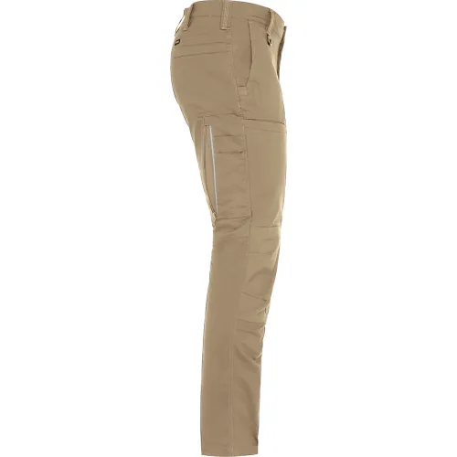 Bisley® Men's Stretch Ripstop Vented X-Airflow™ Work Pants, 46" x 32", Tan - Image 2