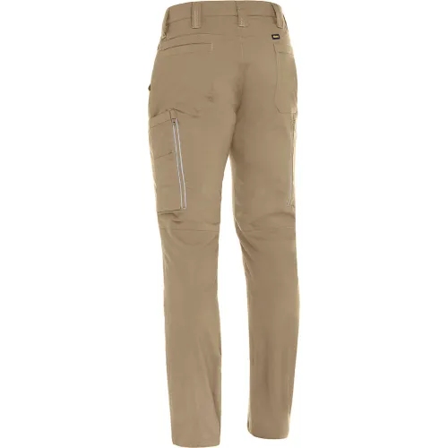 Bisley® Men's Stretch Ripstop Vented X-Airflow™ Work Pants, 46" x 32", Tan - Image 3
