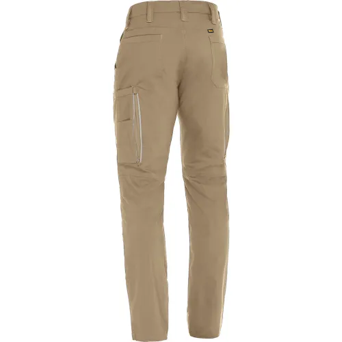 Bisley® Men's Stretch Ripstop Vented X-Airflow™ Work Pants, 46" x 32", Tan - Image 4