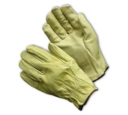 PIP Top Grain Cowhide Drivers Gloves, Straight Thumb, Economy Grade, S