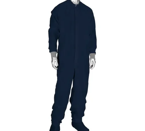 Uniform Technology™ Cleanroom Coverall, M, Navy