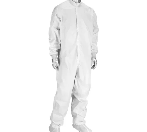 Uniform Technology™ ESD Cleanroom Coverall, 3XL, White