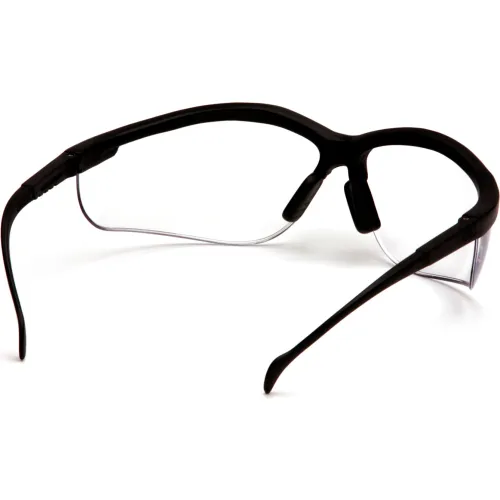 Venture II® Safety Glasses Clear Lens , Black Frame - Pkg Qty 12 - Image 3