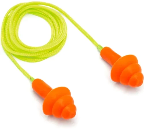 Corded Reusable Earplugs - Pkg Qty 50
