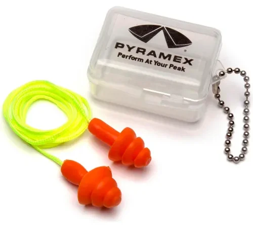 Corded Reusable Earplugs in Plastic Carrying Case - Pkg Qty 30