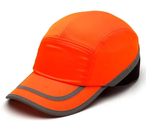 Baseball Bump Cap Hi-Vis Orange Baseball Bump Cap - Pkg Qty 12