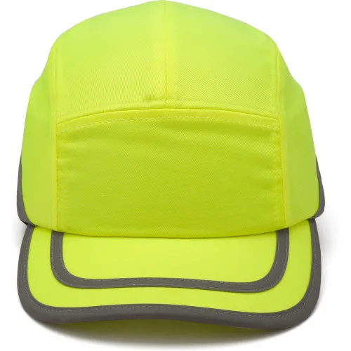 Baseball Bump Cap Hi-Vis Lime Baseball Bumps Cap - Pkg Qty 12 - Image 3
