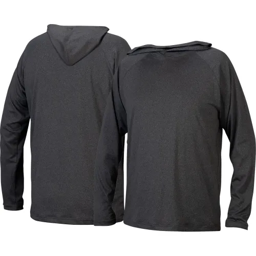 Pyramex® RLPH1NS Long Sleeve Pullover Hoodie with UV Protection, M, Gray - Image 5