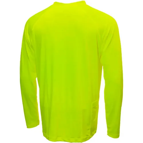 Pyramex® RLP1NS Long Sleeve Pullover T-Shirt with UV Protection, 2XL, Hi-Vis Lime - Pkg Qty 5 - Image 3