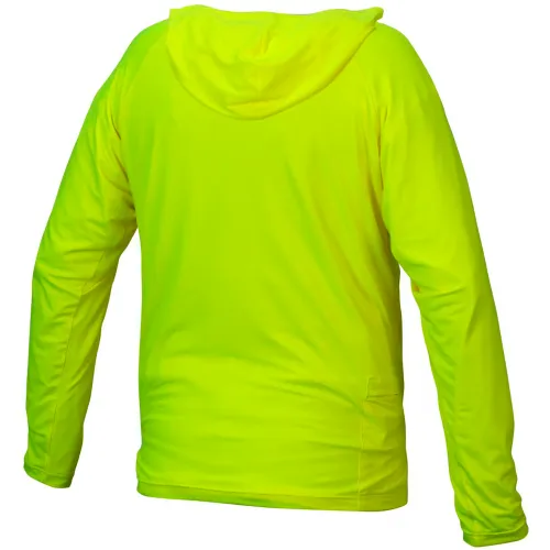 Pyramex® RLPH1NS Long Sleeve Pullover Hoodie with UV Protection, M, Hi-Vis Lime - Image 3