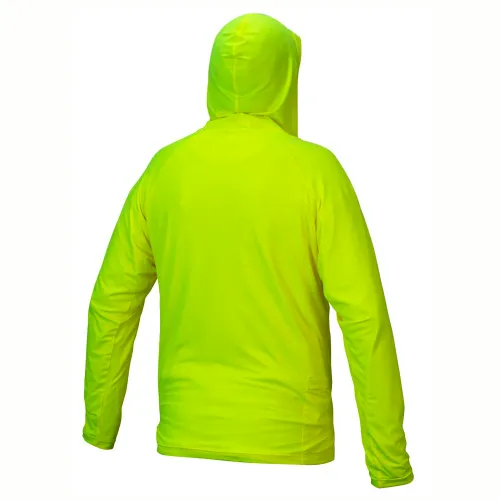 Pyramex® RLPH1NS Long Sleeve Pullover Hoodie with UV Protection, M, Hi-Vis Lime - Image 4