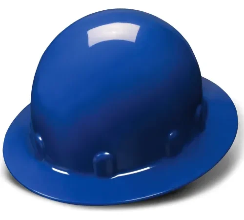 Blue Full Brim 4 Point Ratchet Sleek Shell Hard Hat - Pkg Qty 12